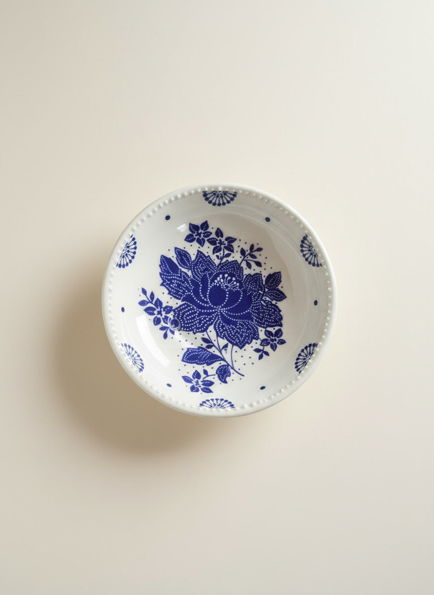 Small Dark Blue Round Dish