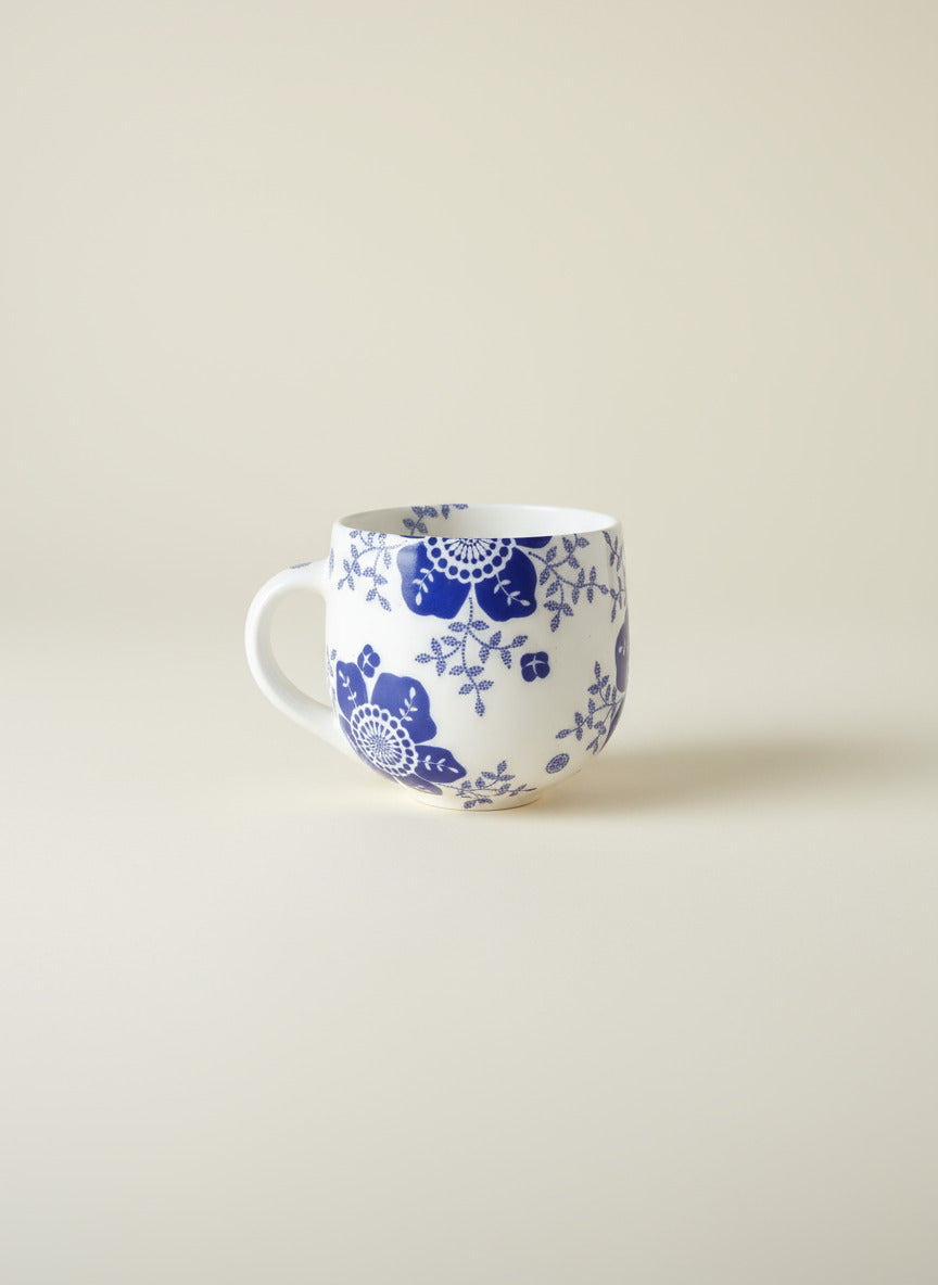 Big Blue FlowerBlue Cup
