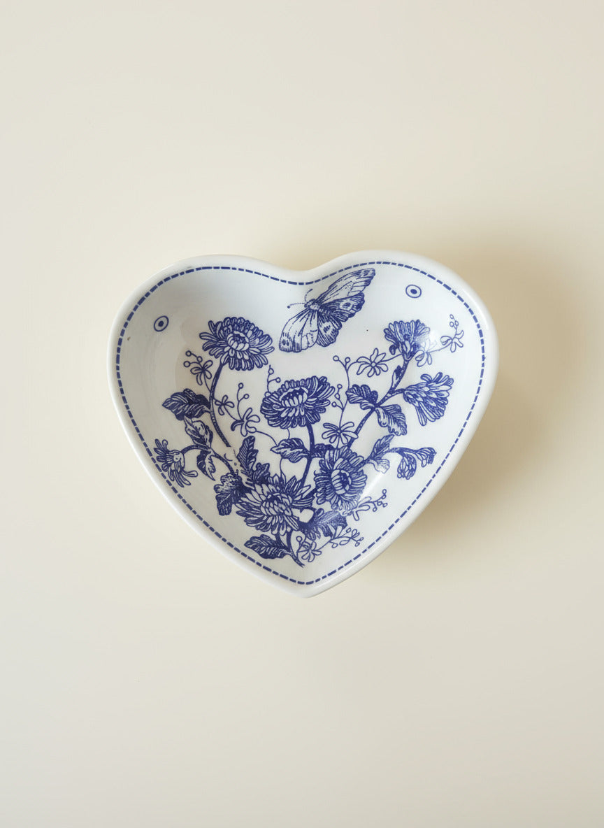 Dark Blue Heart Dish