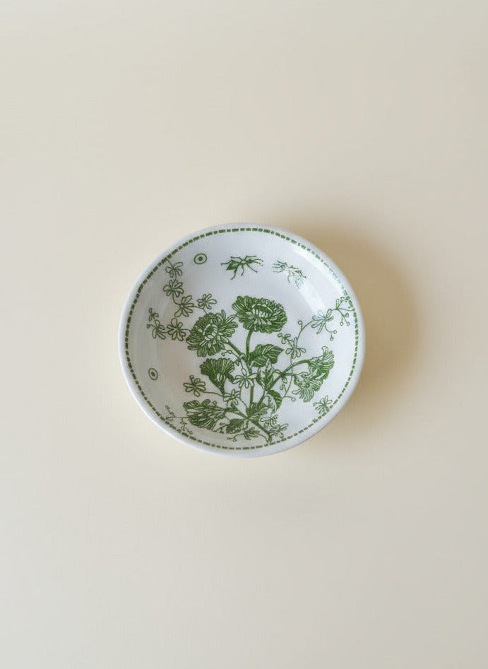 Small Round Dish - Green