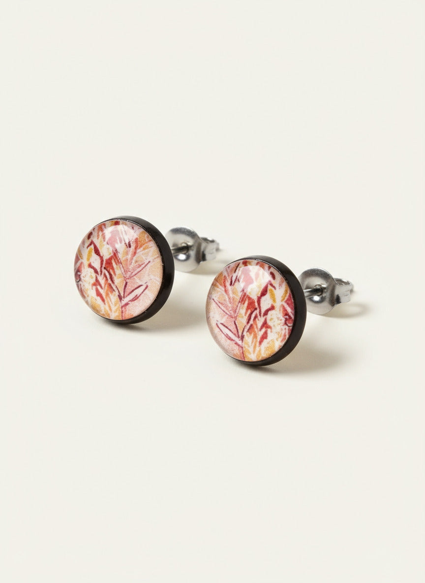 Peach Fynbos Large Studs