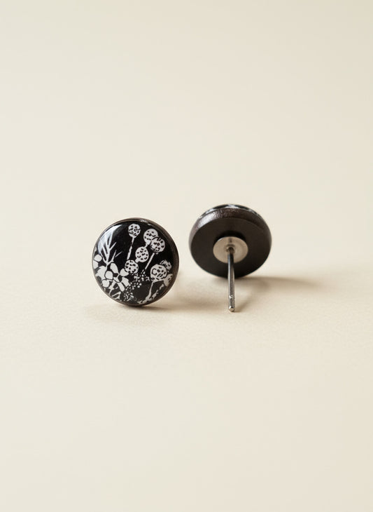 Pen and Ink Fynbos Studs