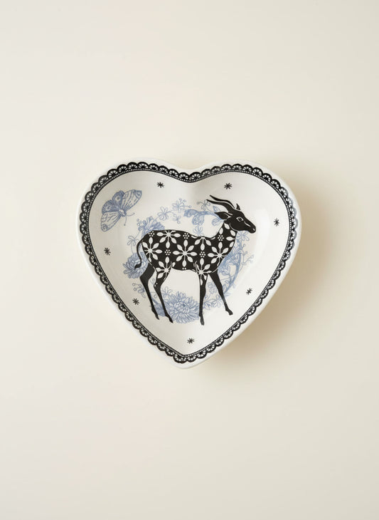 Black Deer Heart Dish