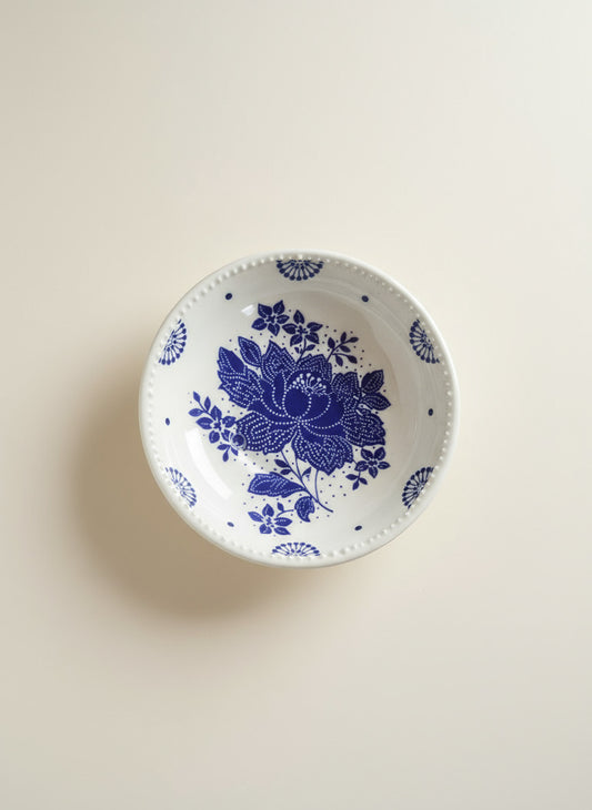 Small Dark Blue Round Dish