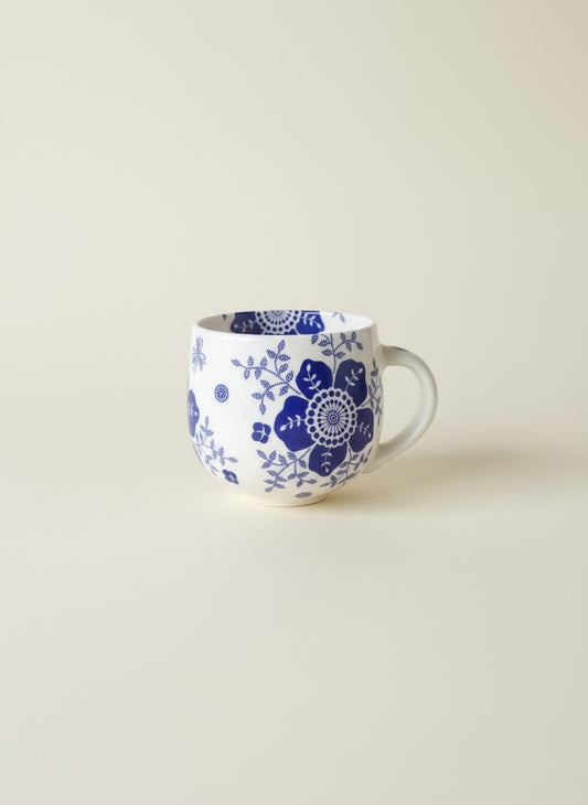 Big Blue FlowerBlue Cup
