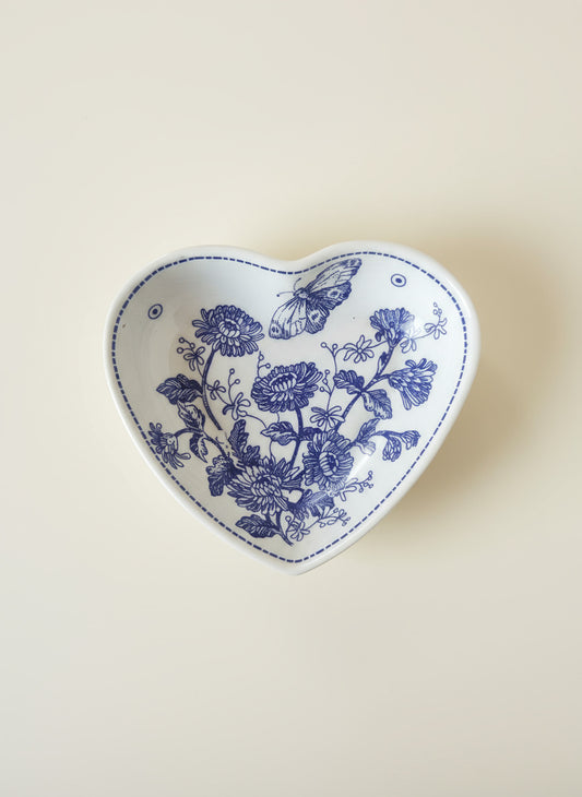 Dark Blue Heart Dish