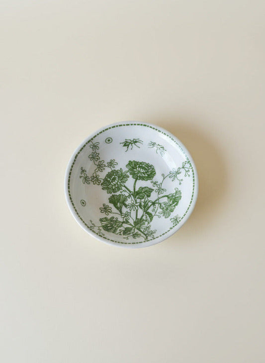 Small Round Dish - Green