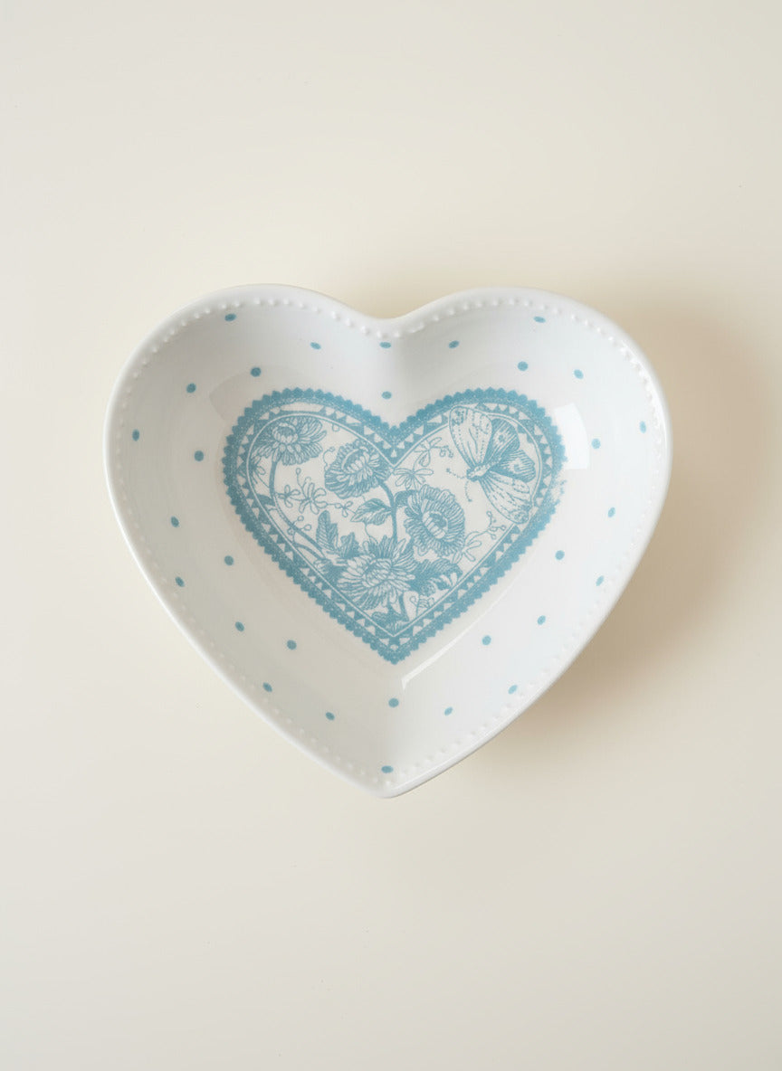 Light Blue Heart Dish