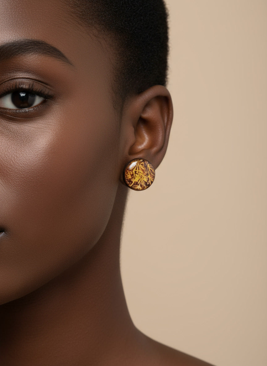 Mustard Fynbos Large Studs