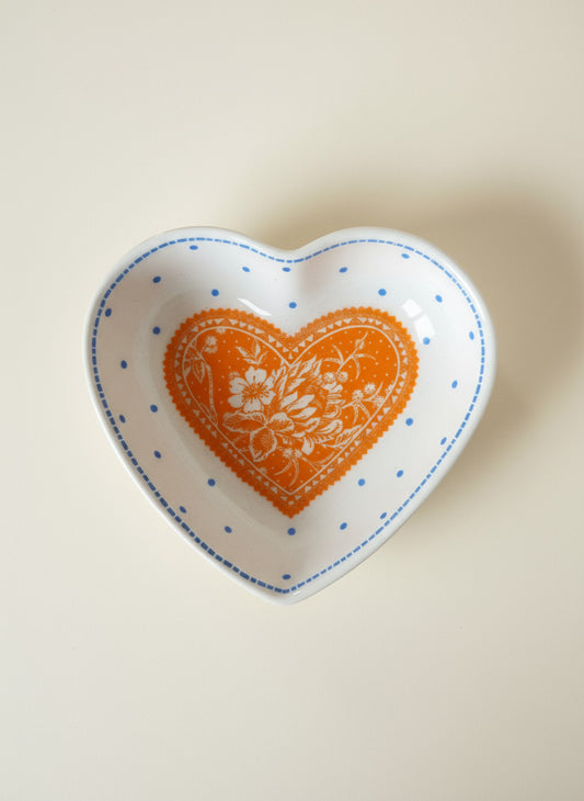 Orange Heart Dish