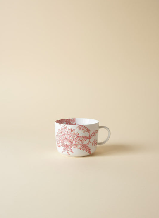 Red on White Fat Cup